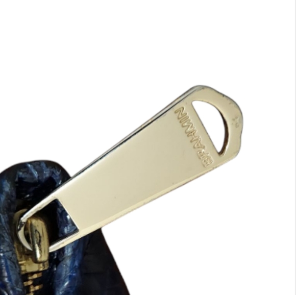 Brahmin Melbourne Asher Croc Embossed Zip Leather Shoulder Tote EUC - Picture 6 of 13